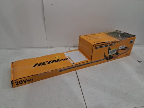 HEINPRO CORDLESS HEDGE TRIMMER *TOOL ONLY* - COMPATIBLE WITH DEWALT 20V MAX BATTERY - 22" BLADE - YELLOW/BLACK (MODEL: HP-2052TT) image 4