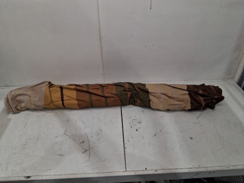 lazy daze outdoor single-layer sunbrella hammock - 12ft x 4ft - brown/khaki stripe - (model: hm-l-fb058) image 4