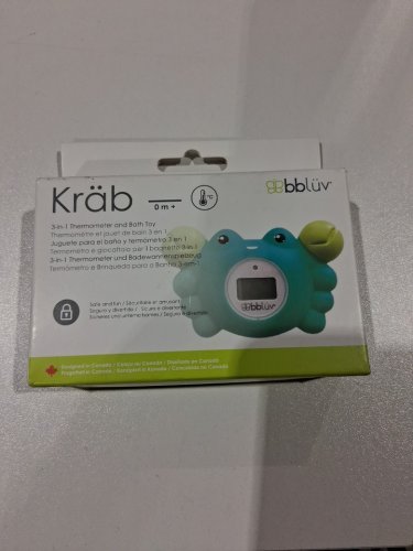 BBLUV KRAB 3-IN-1 THERMOMETER AND BATH TOY - 0M+ - GREEN - (MODEL: B0146-C-01) image 2