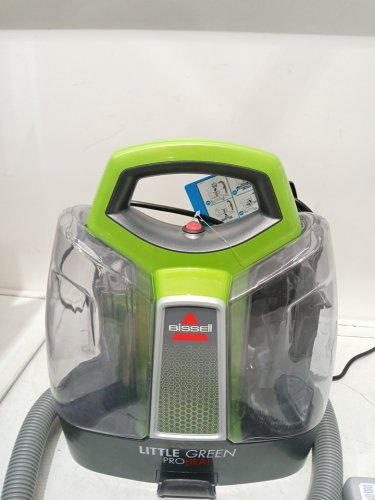 BISSELL LITTLE GREEN PROHEAT PORTABLE DEEP CLEANER/SPOT CLEANER WITH SELF-CLEANING HYDRORInSE TOOL - GREEN/GREY (model: 2513t/2513E) image 4