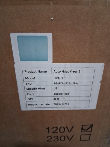 htvront auto heat press 2 - sublimation heat press machine for t shirts with adjustable pressure and fast, even heating - 15" x 15" - TEAL (model: HPA01) image 4