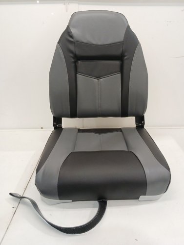 costway highback folding boat seat with felxible hinges - 17.5" x 20" x 24" - grey/black - (model: np10522dk-1) image 3