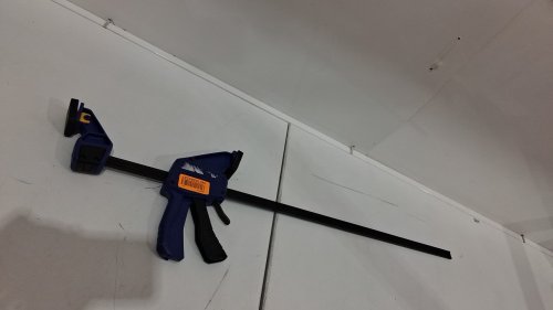 IRWIN QUICK-GRIP ONE-HANDED BAR CLAMP/spreader - 24" - 300LB CLAMP FORCE - BLUE/BLACK (MODEL:1964720) image 2