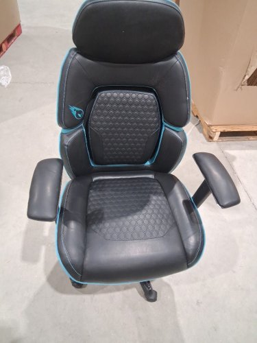 DPS Centurion Gaming Chair with Adjustable Headrest  - Black/ Blue image 3