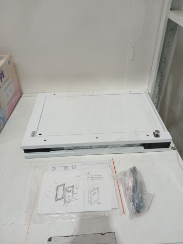 Metal Trim Aluminum Frame weatherproof In-and-Out Flip Pet Door with 3 magnetic door flaps - large- White - (model: cwm07-3L) image 5