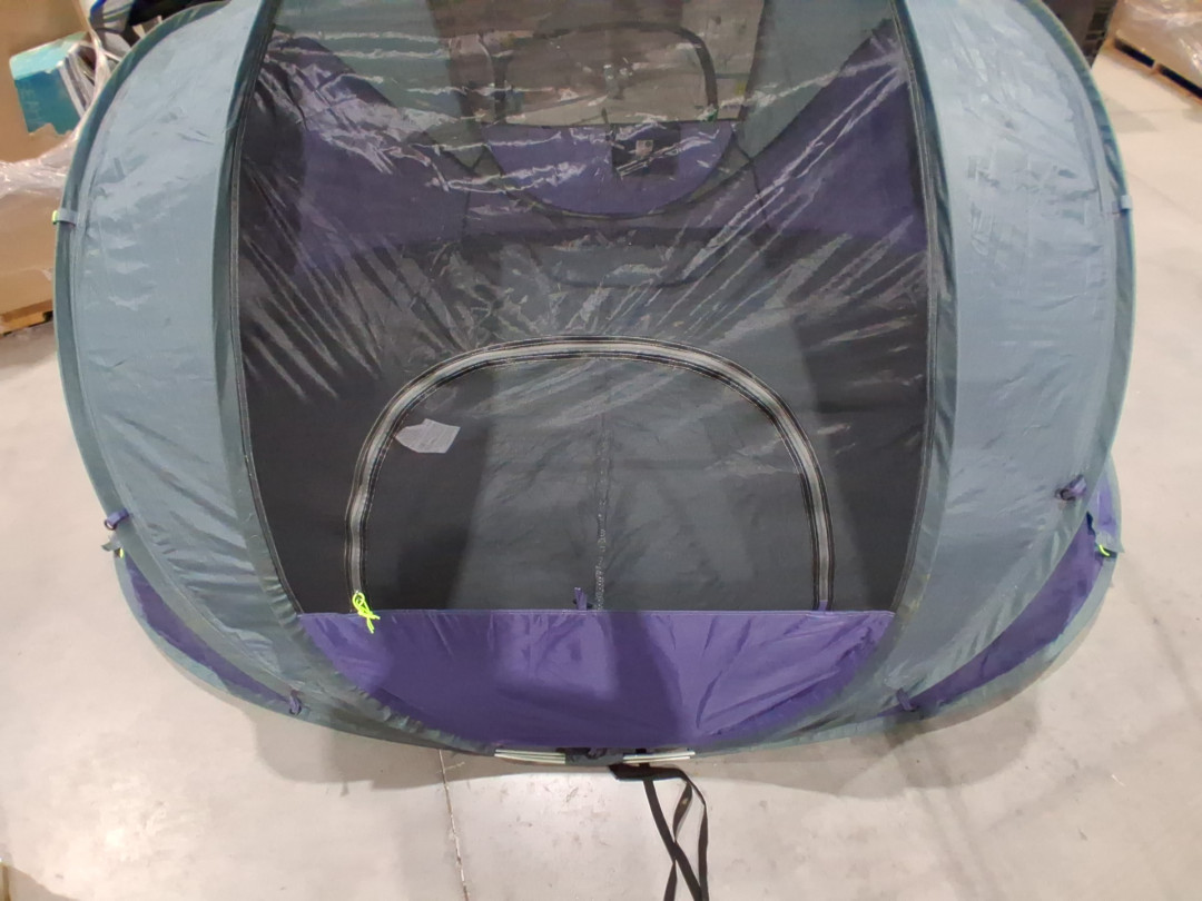 Rivenlo automatic setup 4 to 6 person easy pop up camping tent with holding bag - 114.17" × 79.13" × 51.97" - blue image 6