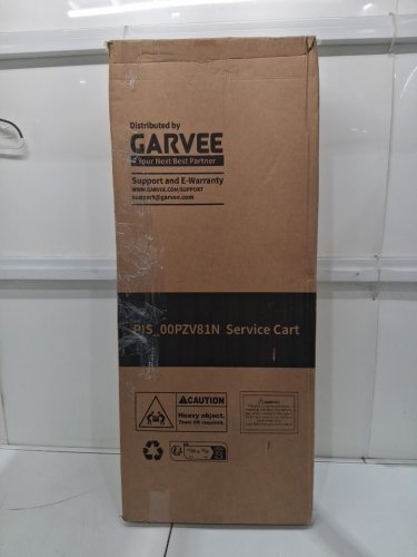 Garvee 3 tier Folding Utility Service Cart WITH WHEELS - RED/BLACK (MODEL: pis_00pzv81n) image 2