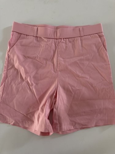 WOMEN'S Pull on Stretch Chino Shorts - LARGE - PINK image 2