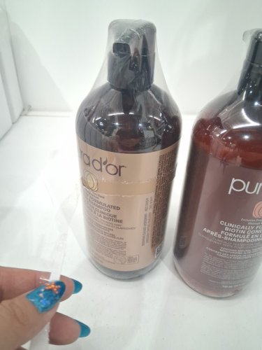 2pc unisex PURA D'OR Clinically Formulated Biotin Shampoo & Conditioner - for all hair types - 709ml each image 3