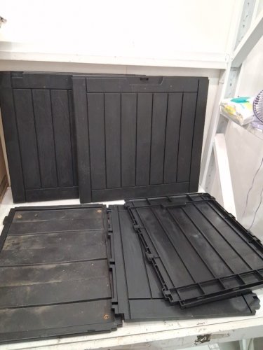 Outdoor RESIN WATERPROOF PATIO Storage Box WITH LID - 31 GALLON - BLACK (MODEL: CW053ABLK) image 3