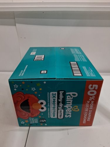 138PK PAMPERS BABY DRY ULTRA DIAPERS - SIZE 5 (20-37LBS) - SESAME STREET image 4
