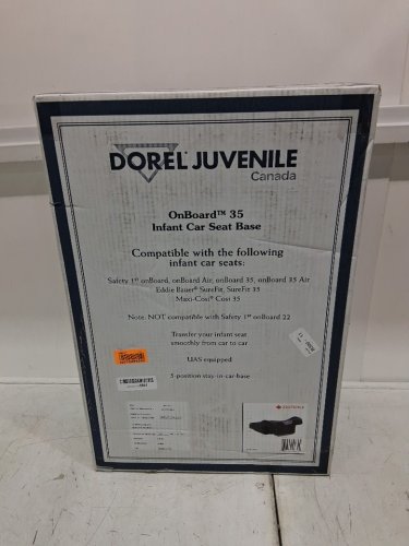 DOREL JUVENILE SAFETY 1ST EXTRA CAR SEAT BASE, FOR ONBOARD 35 / SUREFIT 35 / MAXI-COSI 35 CAR SEATS - BLACK (MODEL: 22075CBLK) image 2