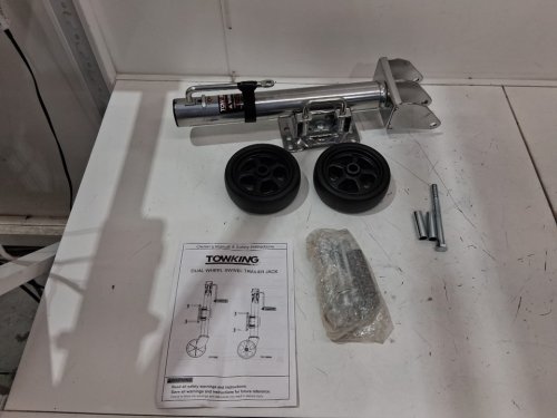 towking bolt on boat trailer jack - 10" - 2000lbs cap - silver (model: 701130em-s) image 3