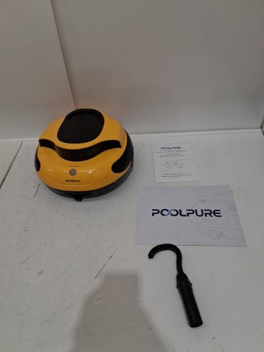 POOLPURE CORDLESS Robotic Pool Vacuum Cleaner Lasts 2 Hours, Self-Parking, Dual-Motor, IPX8 Waterproof, Automatic Ideal for Above/In-Ground Flat Pools - up to 40 FT - white - (model:RPC100A) image 4
