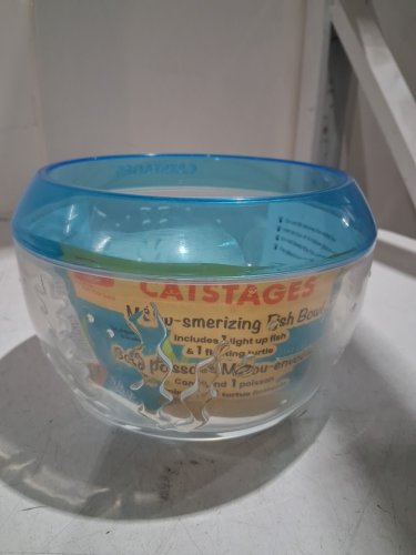 Catstages Meow-smerizing Fishbowl Cat Toy - 7.2" x 4.5" - CLEAR/BLUE (MODEL: 71333) image 2