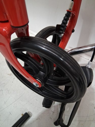 MEDLINE GUARDIAN BASIC STEEL ROLLATOR WITH 8" WHEELS ROLLING WALKER - 300LB CAPACITY - RED (MODEL: MDS86860ERS8) image 4