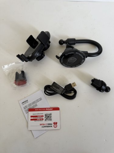 MPOW AUTO-LOCK WIRELESS CAR CHARGER MOUNT - 10W/7.5W/5W - BLACK (MODEL: CA148A) image 3