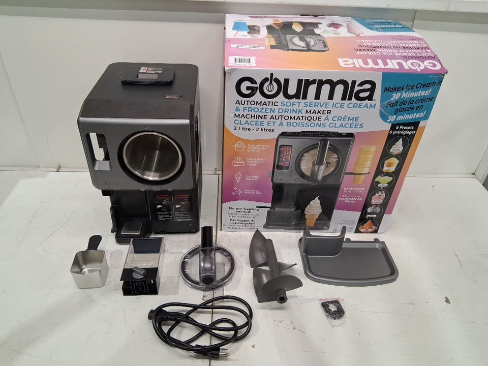 Gourmia 6-in-1 Automatic Soft Serve Ice Cream and Frozen Drink Maker - 2L - 2.11QT - BLACK (MODEL: GSI1060BK/4444017)) image 2