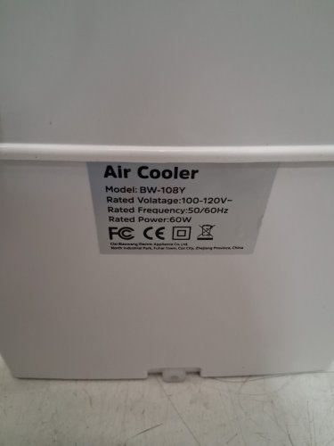 ZVVSXY 3-IN-1 EVAPORATIVE AIR COOLER WITH 4 MODES AND 3 SPEEDS - 8L - WHITE (MODEL: BW-108Y) image 9