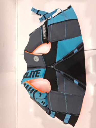 YOUTH HYPERLITE PFD VEST- 55LBS - 88LBS - BLUE/GREY/ORANGE (MODEL: 1819492) image 5