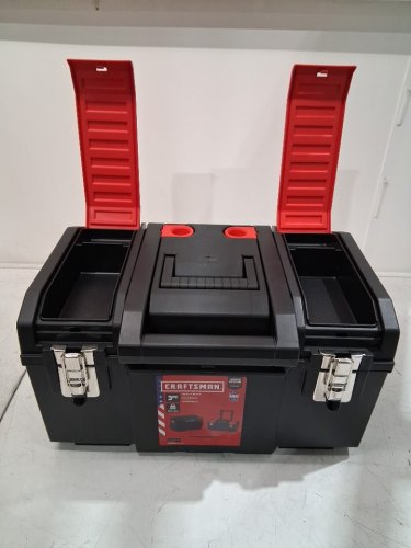 2pc CRAFTSMAN 3-in-1 Rolling Tool Box with Wheels - 19" - RED/BLACK (model: CMST18614) image 2