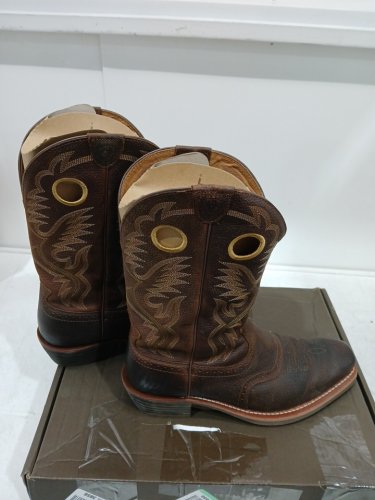 men's ariat heritage roughstock cowboy boot - 14 extra wide - brown oiled rowdy (style: 10002227) image 6