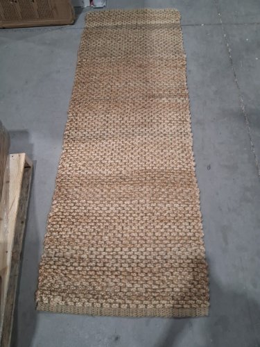 THRESHOLD ANNANDALE HANDWOVEN JUTE FLAT PILE SOLID RUNNER RUG- 2FT 4" X 7FT - NATURAL (MODEL: 066011839) image 2