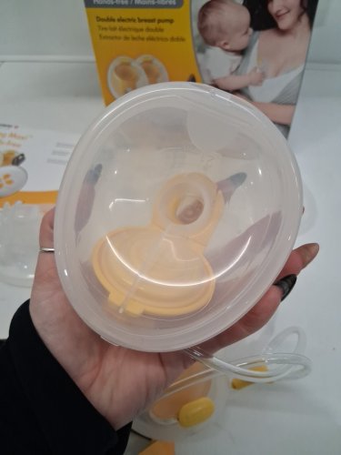 medela swing maxi hands-free breast pump - clear/yellow/grey (model: 101046709) image 6
