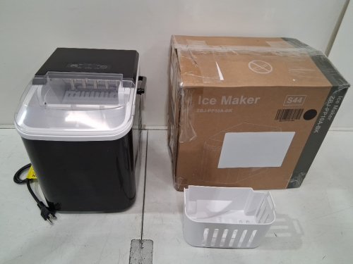 Countertop Ice Maker with Handle and scoop - 26lb - black (model: wbj-10a) image 2