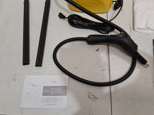 waitbird multi-purpose steam cleaner for home use - 110-120v - 1500w - 38oz tank - black/yellow (model: cb-03a) image 5