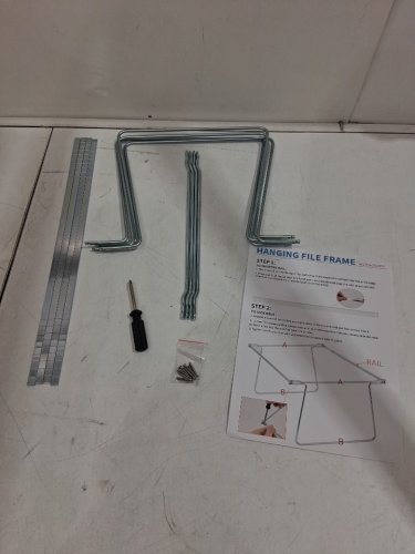 2pk Officemate Hanging File Folder Frames- 18'' - Steel - (Model: 91990) image 3