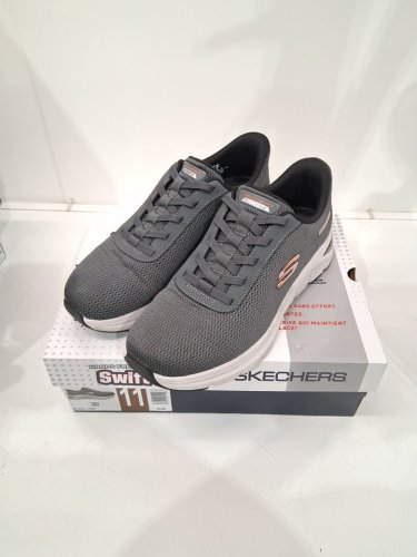 men's skechers arch comfy 2.0 slip on sneakers - 11 - grey (style:1998911) image 2