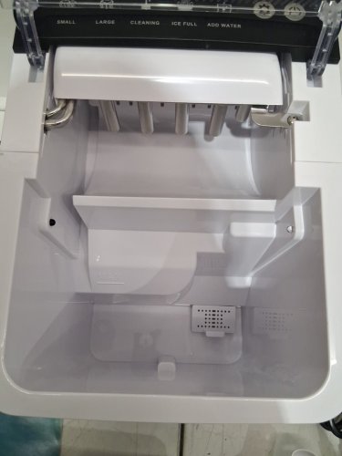 EUHOMY SELF-CLEANING BULLET COUNTERTOP ICE MAKER WITH ICE SCOOP - MAKES 27LB PER DAY - BLACK (MODEL: im021-bbl-caeh / IMB1008CA-UL) image 4