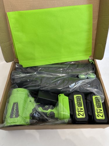 BOOMPAL CORDLESS HANDHELD LEAF BLOWER - 20V - GREEN/BLACK (MODEL: S39-1) image 3