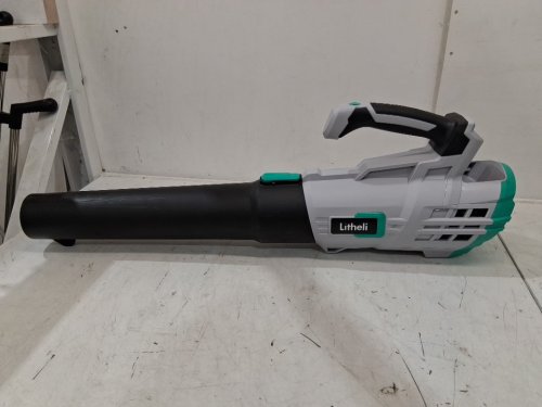 Litheli Cordless Electric Leaf Blower with battery & charger - 20V - gray/blue/black - (Model: D07102150) image 3