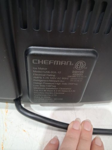 Iceman Dual-Size Ice self cleaning portable counter top ice maker - 22lbs/24hrs - black (model: rj56-bul-12) image 6