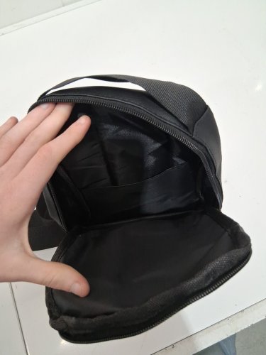 men's fashion sport crossbody bag with multi pocket storage - black image 4