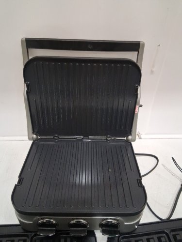 Cuisinart Stainless Steel Griddler Sandwich Maker & More-brushed stainless image 4