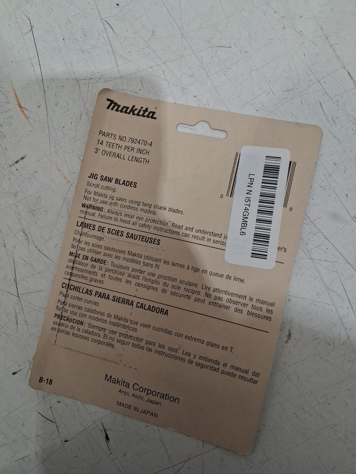 5PK MAKITA JIG SAW REPLACEMENT Blades (model: 792470-4) image 3
