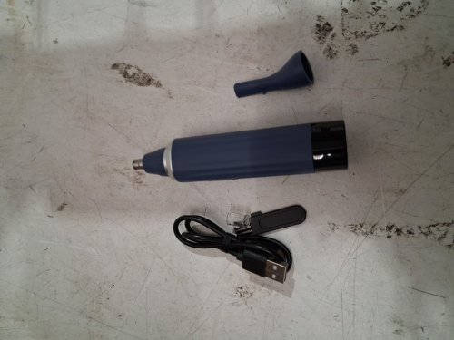 txwdfhl nose hair AND EYEBROW trimmer with led display - black image 3