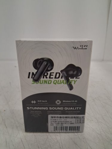 HiFi Sound LED Display Wireless Earbuds - 13mm Drivers - Black (Model: YSD-A) image 3