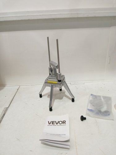 commercial vegetable and fruit cutter with grid blades for equal slices - stainless steel (MODEL: QTJ-J002) image 3