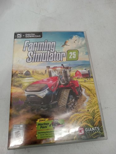 PC GAMING FARMING SIMULATOR 25 / FARMING SIMULATOR 25 16 BIT EDITION VIDEO GAME with keychain image 2
