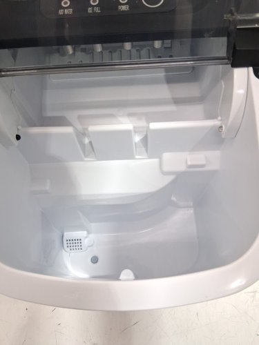 EUHOMY Countertop Ice Maker Machine with Handle, Basket and Scoop - MAKES 26LBS Per Day - stainless steel - (MODEL: IM001-BSI-CAEH / im-06s) image 5