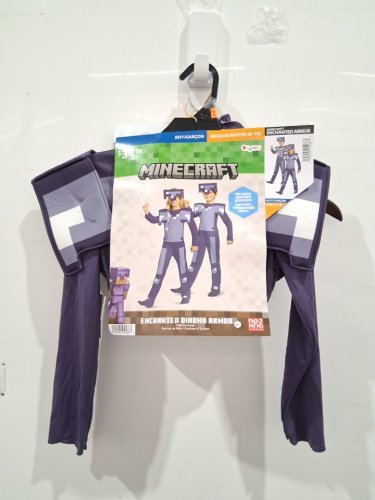 KID'S DISGUISE MINECRAFT ENCHANTED DIAMOND ARMOR COSTUME - MEDium (8-10) - PURPLE image 2