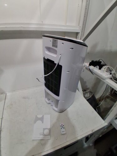 COSTWAY 3-SPEED PORTABLE EVAPORATIVE COOLING FAN WITH REMOTE AND ICE PACKS - 29" - WHITE (MODEL: EP23995/FL-1801R)) image 5