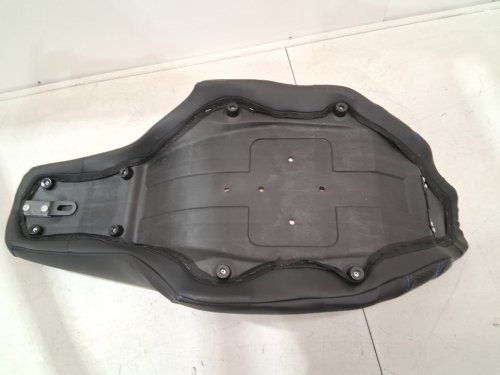 motorcycle 2 up seat for driver and passenger - for select harley models - black and blue image 5