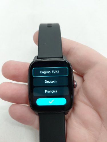 SMART FITNESS TRACKING WATCH WITH 1.7" DISPLAY, BLOOD OXYGEN, HEART RATE/SLEEP MONITOR, IPHONE/ANDROID COMPATIBILITY - BLACK (MODEL: tb39) image 2