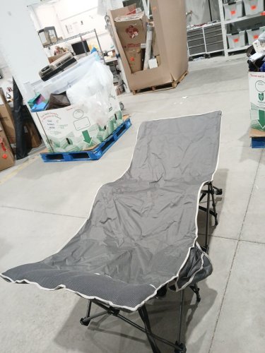 RESTAR HEAVY DUTY OUTDOOR CAMPING FOLDING BED COT 75" X 28" - GREY image 4