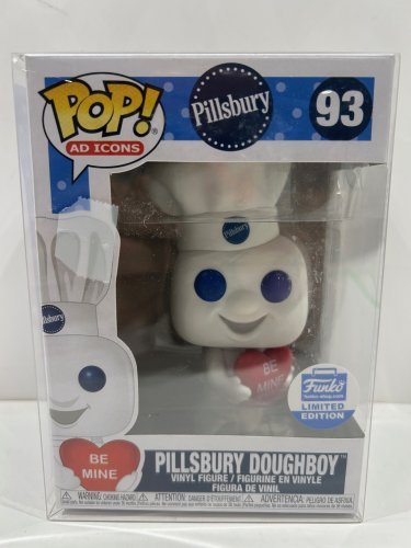 Funko pop! **funko limited edition** ad icons: pillsbury - pillsbury doughboy vinyl figure (#93) **plastic protector cover** image 2